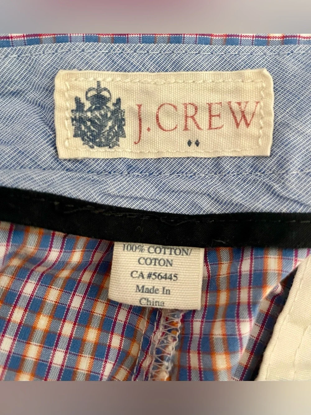 🫒 J. Crew Checked Flat-Front Shorts 🫒